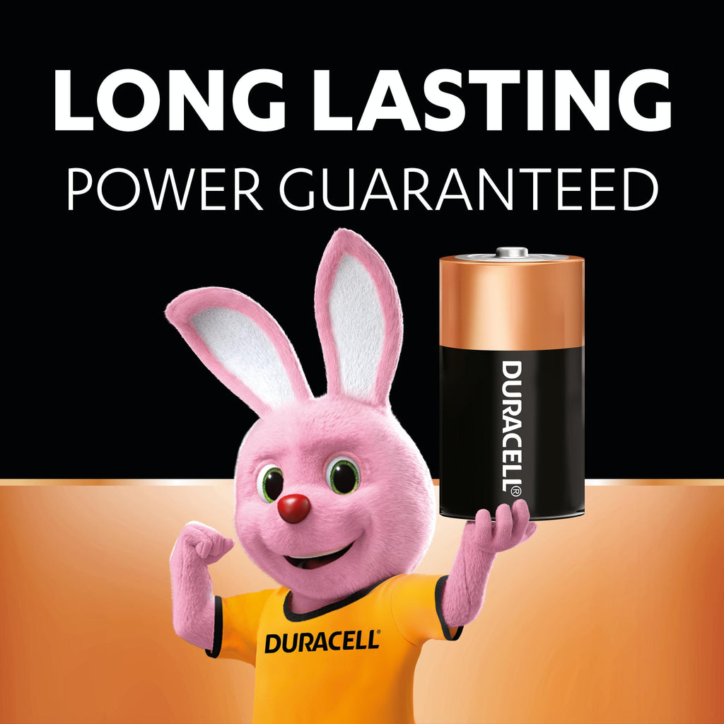 Duracell Coppertop Alkaline D Batteries - 4 Pack [Authorized Duracell Reseller]