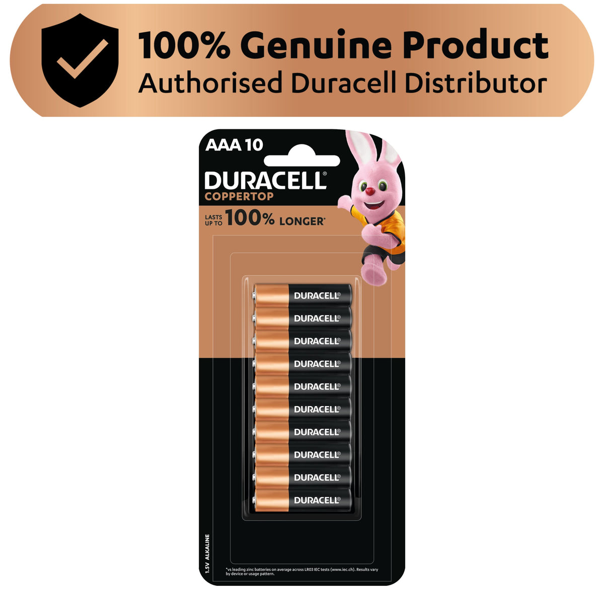 Duracell Coppertop Alkaline AA  AAA Batteries - 4, 10, 20 & 50 Pack [Authorized Duracell Reseller]
