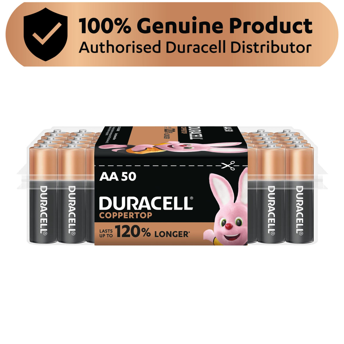 Duracell Coppertop AA 50 Pack