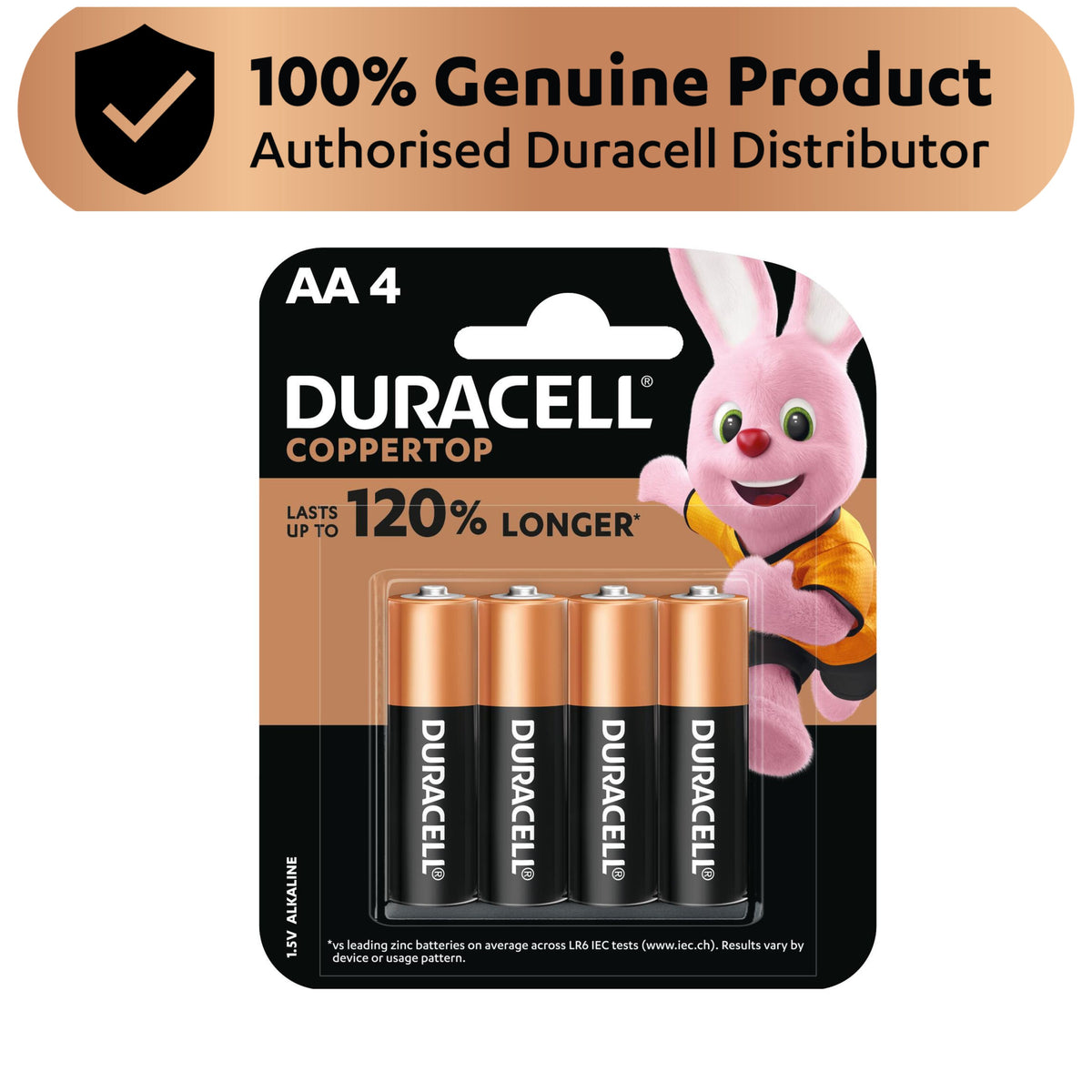 Duracell Coppertop AA 4 Pack