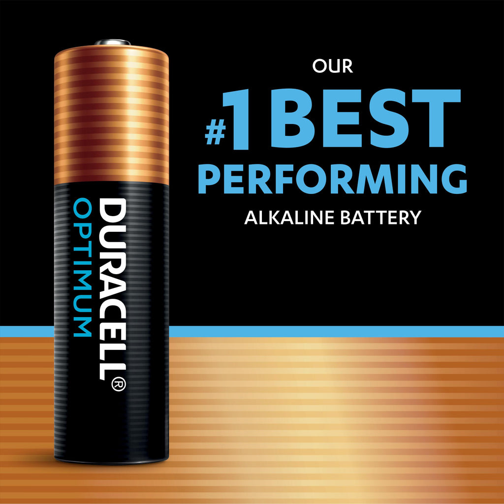 Duracell Optimum Alkaline AAA Batteries - 10 Pack [Authorized Duracell Reseller]