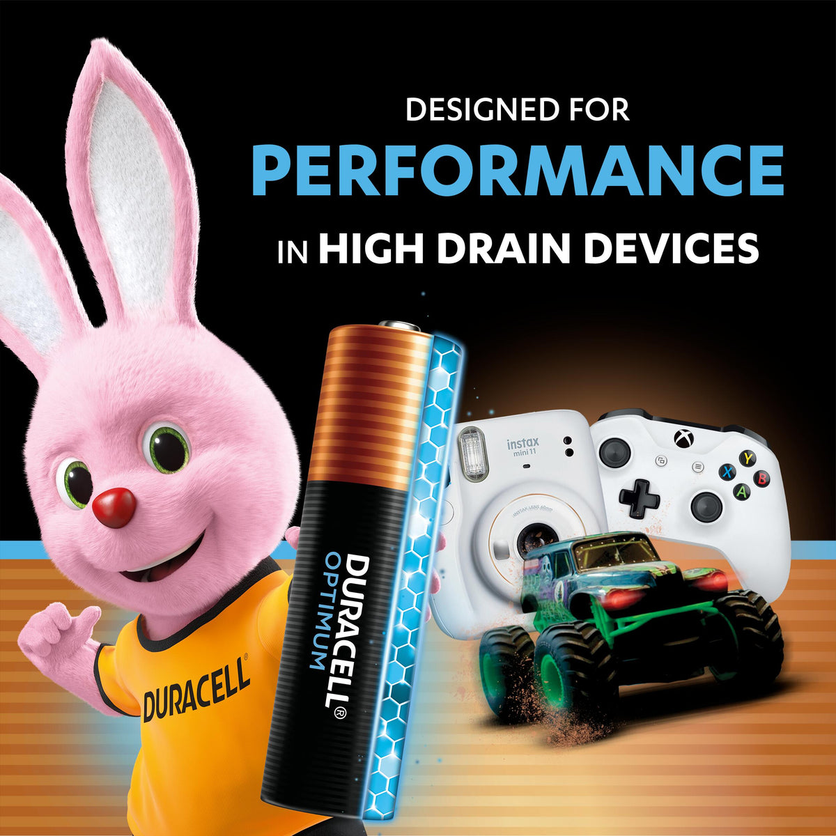 Duracell Optimum Alkaline AAA Batteries - 4 Pack [Authorized Duracell Reseller]