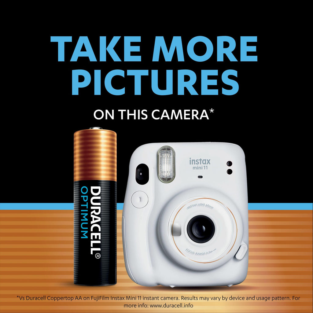 Duracell Optimum Alkaline AA Batteries - 4 Pack [Authorized Duracell Reseller]