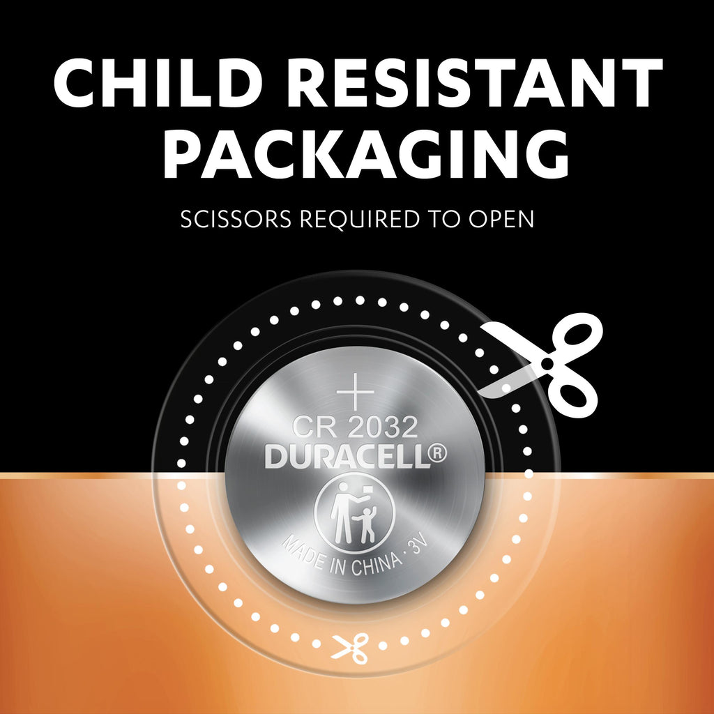 Duracell Specialty 2032 Lithium Coin Batteries - 8 Pack [Authorized Duracell Reseller]